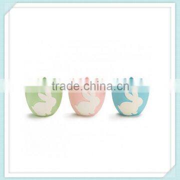 Bunny Egg Shaped Ceramic Easter Planter