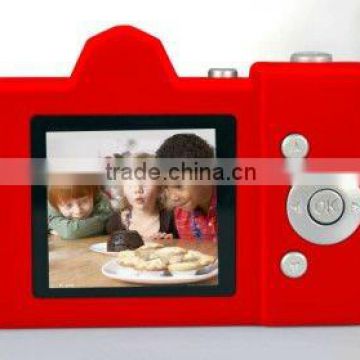 Children digital camera for promotion,silicon cheap mini digital camera DC30ES with 1.44" TFT LCD