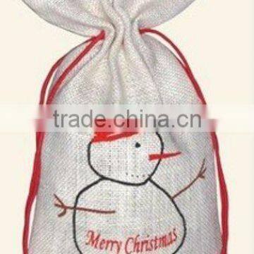 hot sale promotional jute christmas bag