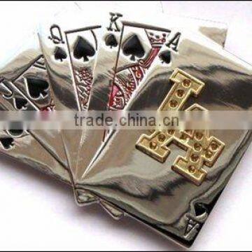 Fashion BELT BUCKLE Playing card LA