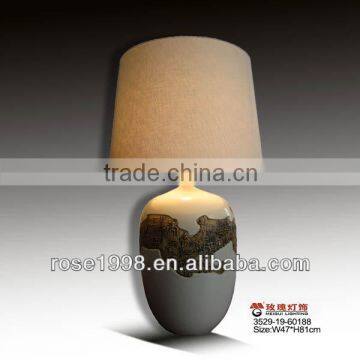 pottery art deco lamp for home