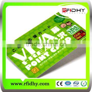 RFID card with optional color printing