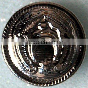 moon embossed metal buttton