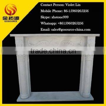 marble fireplace mantel