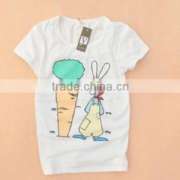Ladies t Shirt From China Slim Fit t Shirt White photo-3