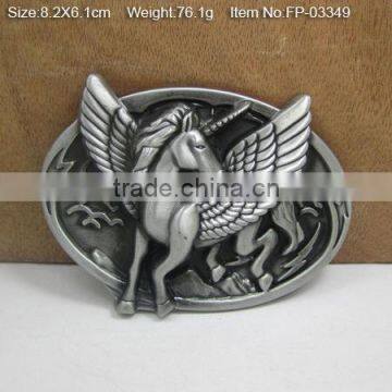 Custom Brand Name Buckle Plate Metal Belt Buckle photo-2