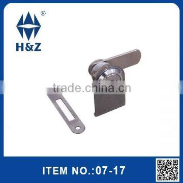 Swinging single glass door lock