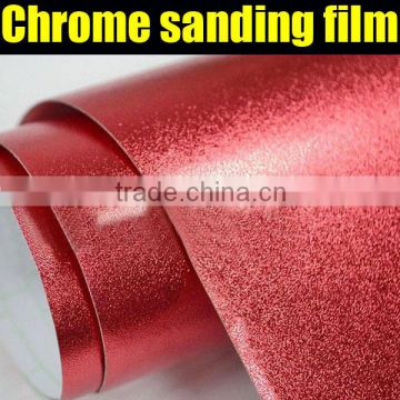 Chrome Sanding Car Vinyl Film 1.52*30m