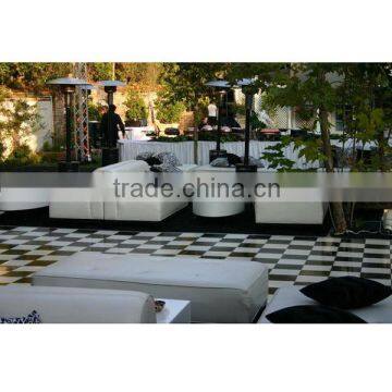 Portable black and white dance floor for sale