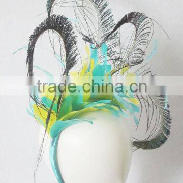 Amazing Derby Races Royal Ascot fascinator hat wholesale,feather fascinator on headband