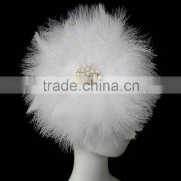 White feather headpiece