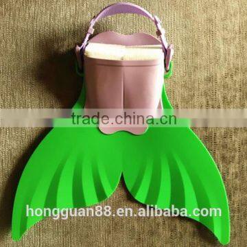 Hot sell kid silicone rubber swim mono fins with customized service available