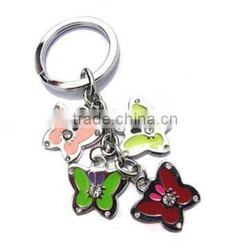 butterfly metal keychain