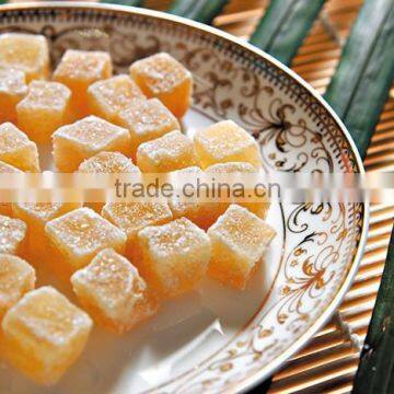 Healthy food dried ginger dices