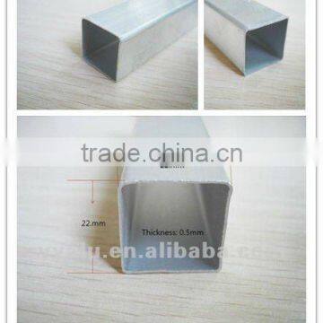 22mm*22mm aluminum square pipe/ factory price