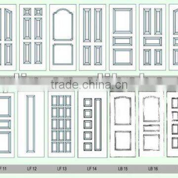 White primed HDF molded door skin