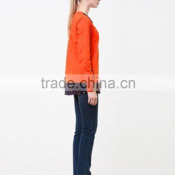 China OEM Garments , Knitted Kids Pullover Sweater , Cotton Gilrs Autumn Tops photo-4