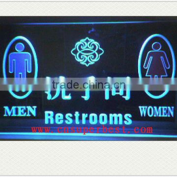 various acrylic washroom signs