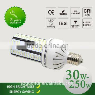 30W High efficiency CE RoHS Ra80 3 years warranty SMD LED corn light