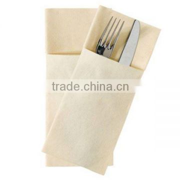 Biodegradable Cutlery Napkin/Printed Napkin and Cutlery Paper Pocket with logo printed