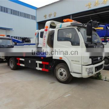 Top selling new design yuejin flatbed tow truck rotator wrecker truck