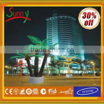 Alibaba express Outdoor Christmas Decorative fiber coconut tree with CE ROHS GS SAA UL