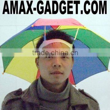 HB-003 umbrella and hat Creative beautiful umbrella hat on the head