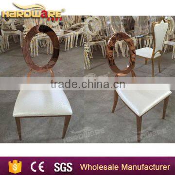 Metal Frame Circle Back Banquet Chairs for Hotel Dining Room photo-5