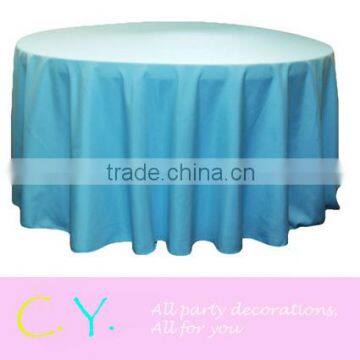 Satin Tablecloth for Wedding and Party-Aqua Blue