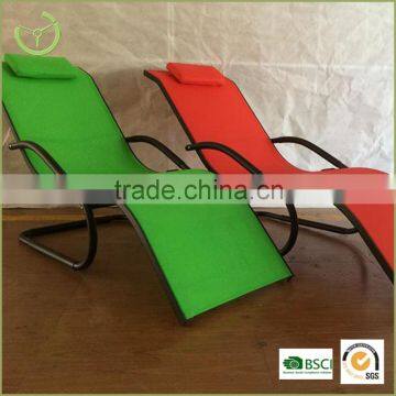 Factory supply convenient sunlounger chair Aluminum KD leasure chair for sale