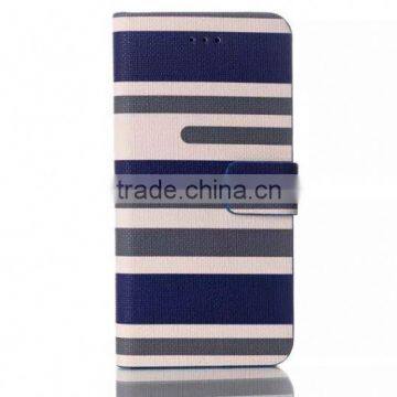 Bulk Buy From China Classical Stripe wallet case for iphone 6 F-IPHLC010