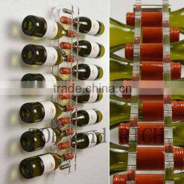 Hot sell wholesale acrylic ajustable wine rack