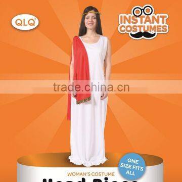 Halloween Carnival Party Cheap white women Greek Roman Toga costume Goddess Fancy dress costume