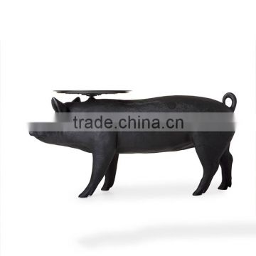 Fairytale Design Black Pig Tables Coffee Tables for Home Decorative