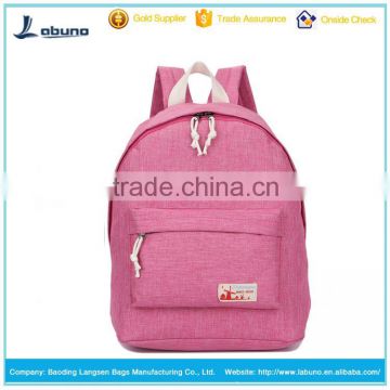 High quality fashionable school leisure canvas backpack bags for primary school and teens