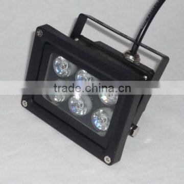 LED Flood Light 6W Yellow IP66 Black AC85-265V Outdoor Led Flood Lamp photo-3