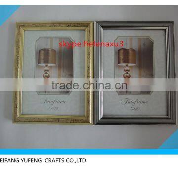 Wholesale easy stand and wall hanging plastic photo frame