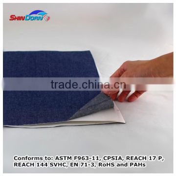 Custom cut adhesive backed fabric for fabric repair kits, self adhesive fabric repair