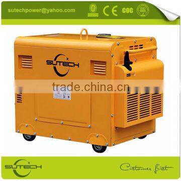 Low Noise Single Phase 5kw Portable 220V Generator With Soundproof and 4 Wheels photo-6