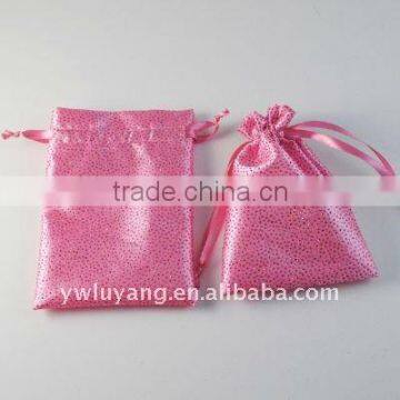 Drawstring Silk Fabrics Souvenir Bag Silk Sachet Bag