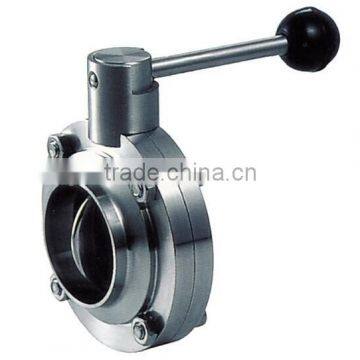 Stainless steel Sanitary butterfly Valve