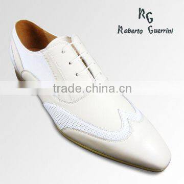 White leather shoes