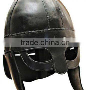 Leather viking helmet