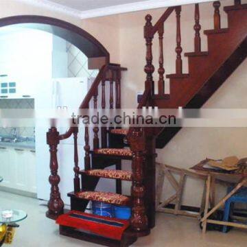 Red oak handrail stair railings walnut