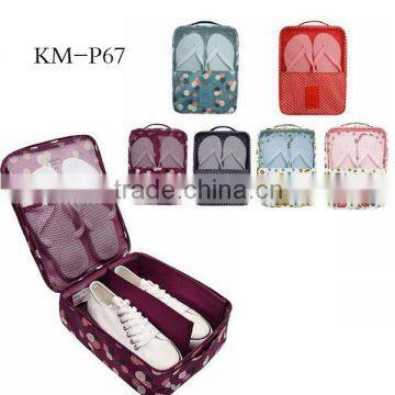 Yiwu wholesale designer nylon travel tote shoes storage bag