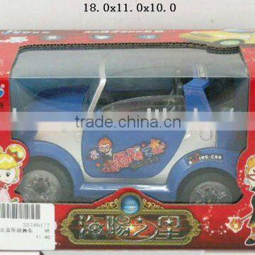 Electric car door light and music to dance