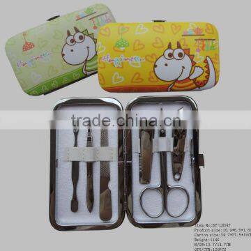 animal leather Manicure Set