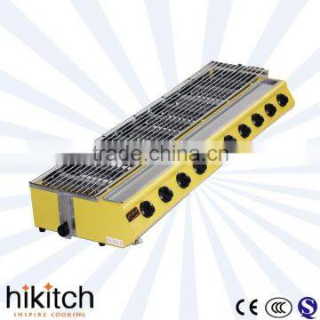 Buisness Gas table top 10 head Barbecue grill in Guangzhou