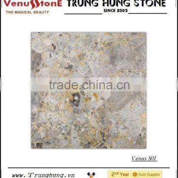 Vietnam Light Grey Panther Marble Tile