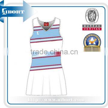 SUBNT-580-3 dye sublimation netball dress with pattern